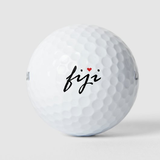 Balles De Golf J'aime Fidji (Devant)