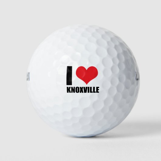 Balles De Golf J'aime Knoxville (Devant)