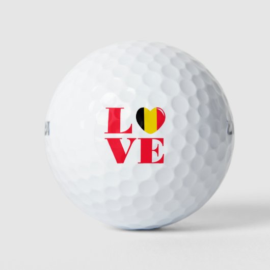Balles De Golf J'aime la Belgique (Devant)