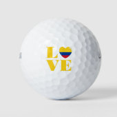 Balles De Golf J'aime la Colombie (Devant)
