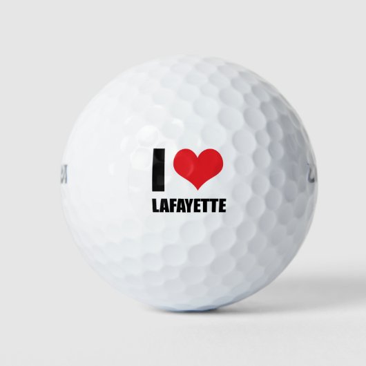 Balles De Golf J'aime Lafayette (Devant)