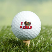 Balles De Golf J'aime Las Vegas Slots (T-shirt Insitu)