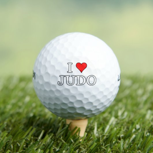 Balles De Golf J'aime le judo (T-shirt Insitu)