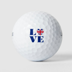 Balles De Golf J'aime le Royaume-Uni