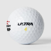 Balles De Golf J'aime les coeurs du président Trump (Logo)