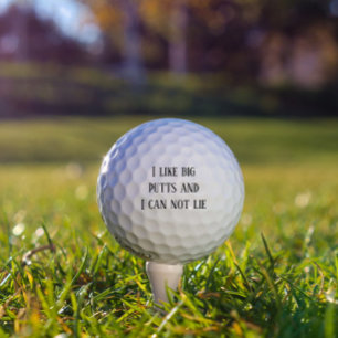 Balles De Golf J'aime les Longs Putt et Ne Peux Pas Mentir Drôle