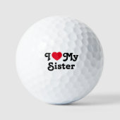 Balles De Golf J'aime ma soeur (Recto)