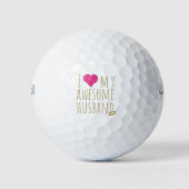 Balles De Golf J'aime mon merveilleux anniversaire de Mariage de (Devant)