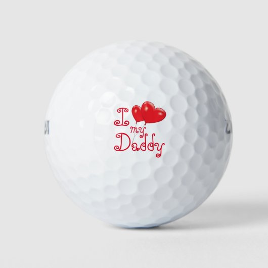 Balles De Golf J'Aime Mon Papa (Devant)