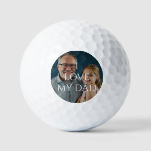 Balles De Golf J'Aime Mon Papa Photo Overlay