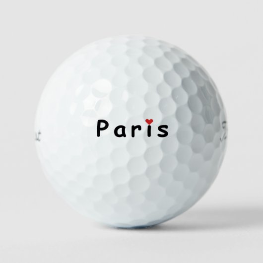 Balles De Golf J'aime Paris (Recto)