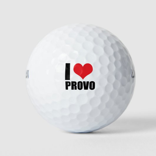 Balles De Golf J'aime Provo (Devant)