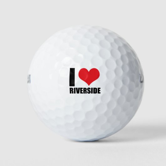 Balles De Golf J'aime Riverside (Devant)