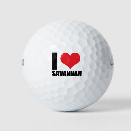 Balles De Golf J'aime Savannah (Devant)