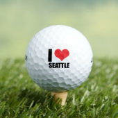 Balles De Golf J'aime Seattle (T-shirt Insitu)