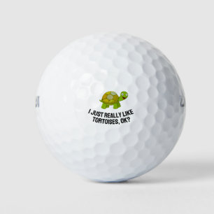 Balles De Golf J'Aime Vraiment Les Tortues Ok Les Tortues