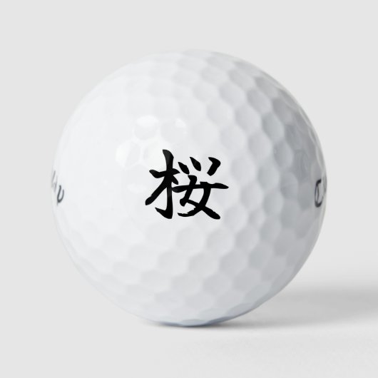 Balles De Golf Japanese KANJI "SAKURA" Golf ball (Devant)