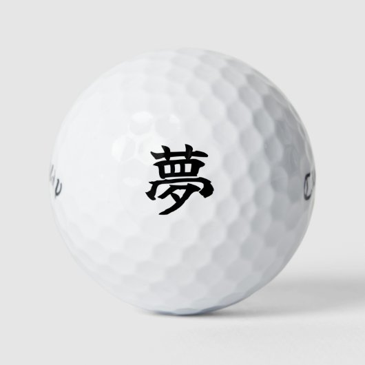 Balles De Golf Japanese KANJI "YUME" Golf ball (Devant)
