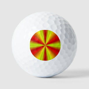 Balles De Golf Jaune Or Rouge Arc-en-ciel