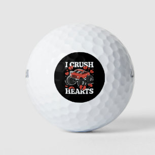 Balles De Golf Je Broie les Cœurs Monstre de la Saint-Valentin