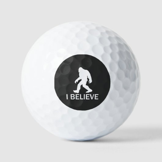 Balles De Golf Je crois en Bigfoot (Recto)