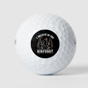 Balles De Golf Je Crois En Vous Mais Je Crois Aussi En Bigfoot