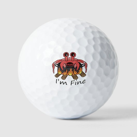 Balles De Golf Je fais du crabe bouillant (Recto)