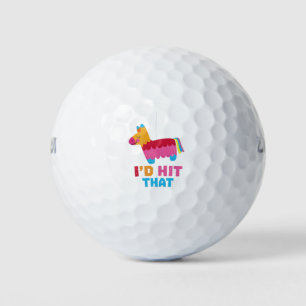 Balles De Golf Je frapperais que drôle Pinata imprimé mexicain po