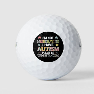 Balles De Golf Je ne me comporte pas mal, j'ai une conscience de