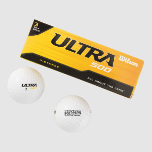 Balles De Golf Je ne parle pas politique mais sport