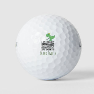 Balles De Golf Je Ne Suis Actuellement Pas Supervisé Je Le Sais D