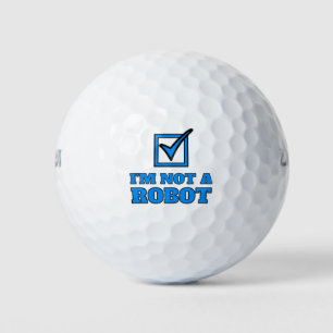 Balles De Golf Je ne suis pas un robot