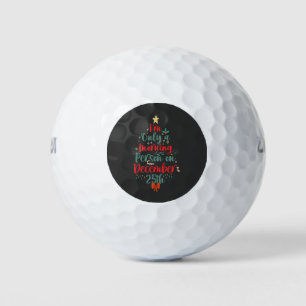 Balles De Golf Je ne suis que le matin le 25 décembre Noël