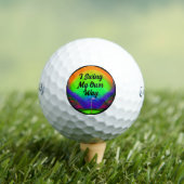 Balles De Golf Je Passe Mon Propre Chemin (T-shirt Insitu)