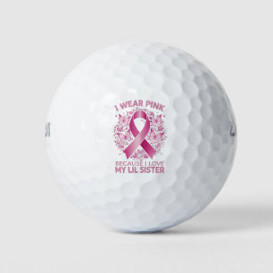 Balles De Golf Je Porte Du Rose Pour Ma Petite Soeur Sensibilisat