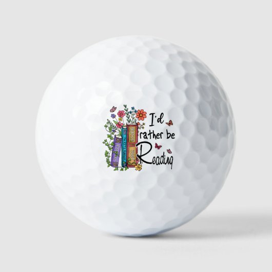 Balles De Golf Je préfère lire (Recto)