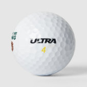Balles De Golf Je préfère pêcher (Logo)