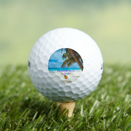 Balles De Golf Je préférerais être en Floride (T-shirt Insitu)