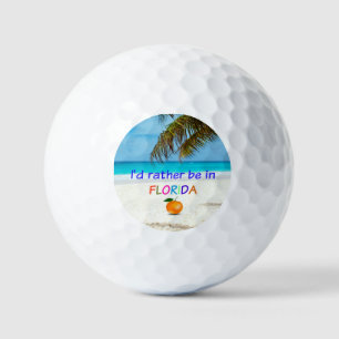 Balles De Golf Je préférerais être en Floride,
