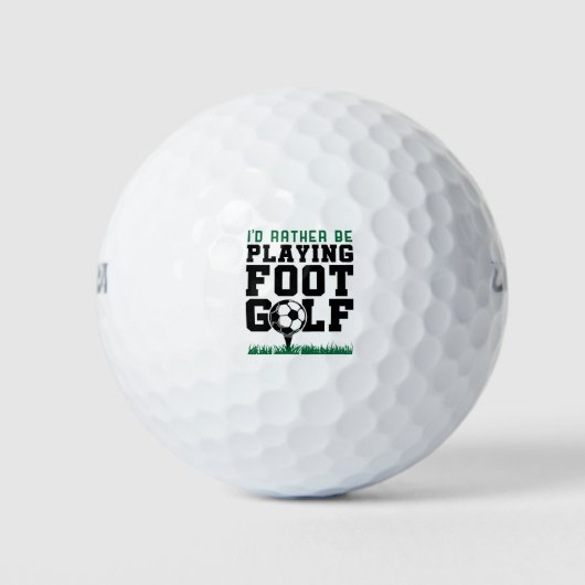 Balles De Golf Je Préférerais Plaire Au Golf De Foot (Devant)