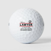 Balles De Golf Je suis avocat (Devant)