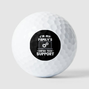 Balles De Golf Je suis l'ordinateur drôle de soutien technique no