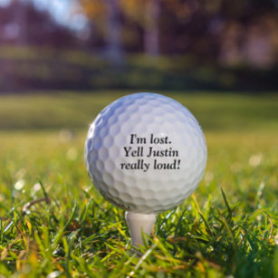 Balles De Golf Je suis Perdu Nom Personnalisé Custom Golf Ball