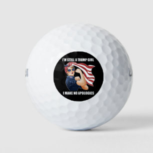 Balles De Golf Je suis toujours une fille Trump, je ne m'excuse p