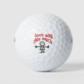 Balles De Golf Je t'aime autant (Devant)