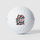 Balles De Golf Je t'aime Papa (Devant)