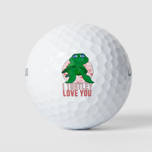 Balles De Golf Je t'aime Turtley (Devant)
