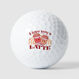 Balles De Golf Je T'Aime Un Latte