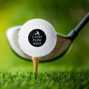 Balles De Golf Je Viens De Voler Ici, Drôle, Cool, Aviation, simp