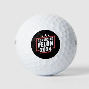 Balles De Golf Je vote Condamné Felon 2024 Trump